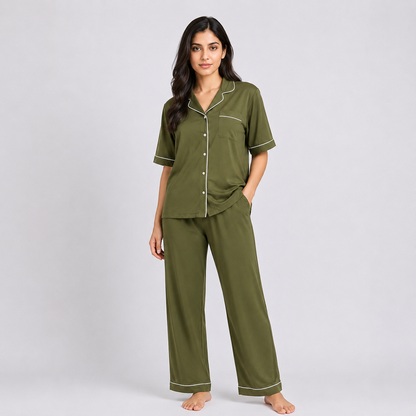 Velora™ Milk Silk Lounge Set
