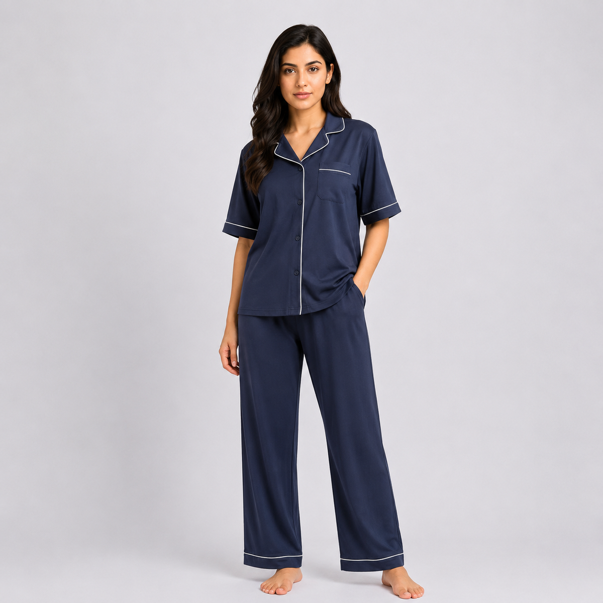 Velora™ Milk Silk Lounge Set