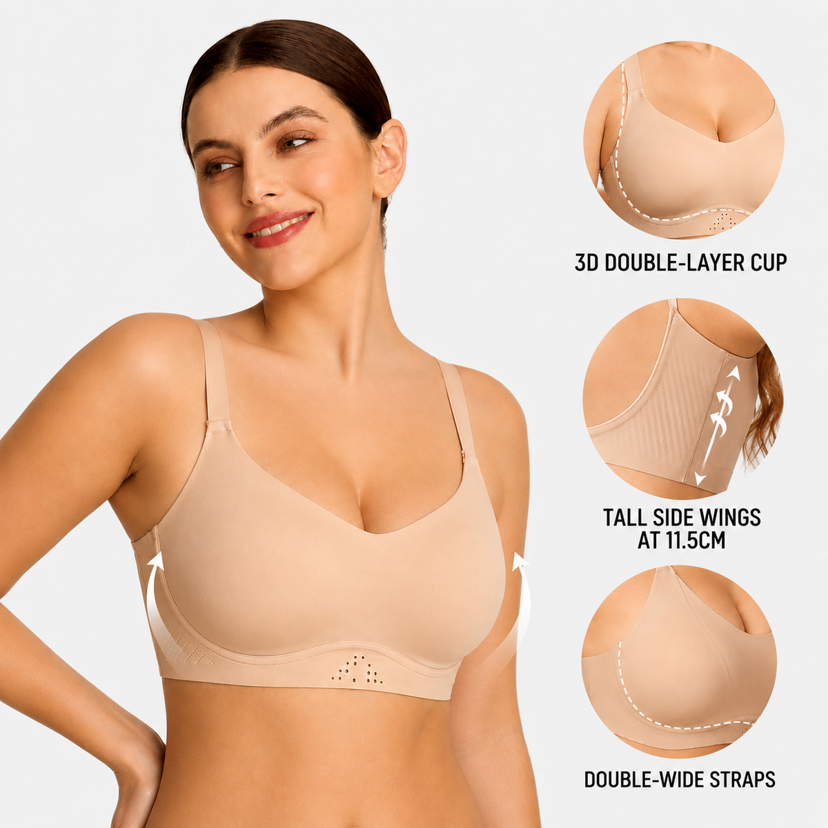 Velora™ SmoothShape Wireless Minimizer Bra