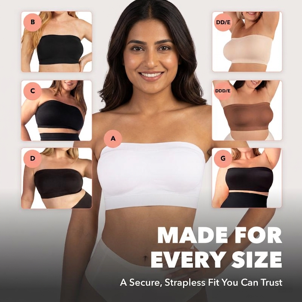 Velora™ Full-Coverage Seamless Bandeau Bra