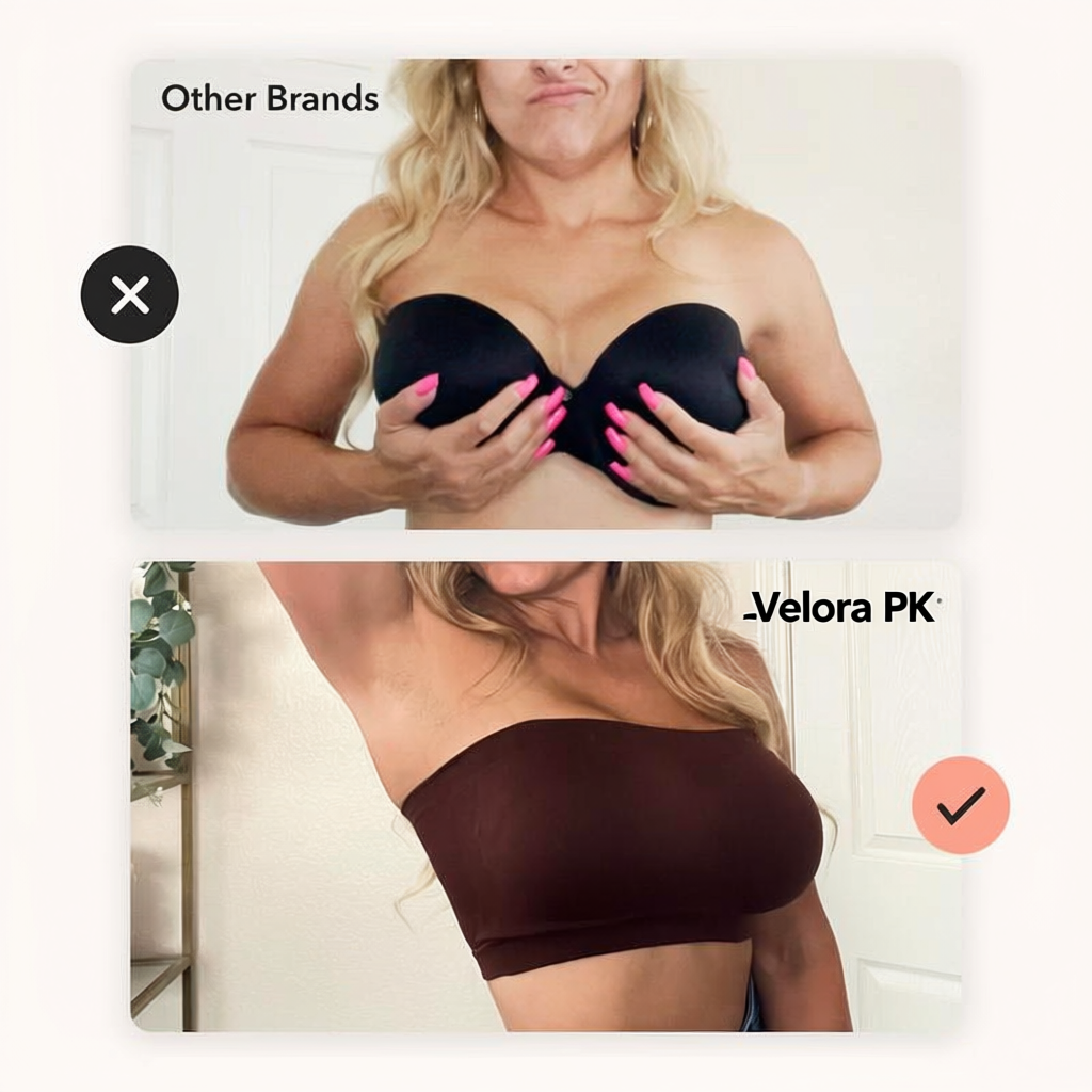 Velora™ Full-Coverage Seamless Bandeau Bra